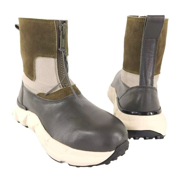 Undercoverism Jun Takahashi Leather Zip Up Boots M IT US 8.5 41.5 Mens Gray New - Picture 2 of 15